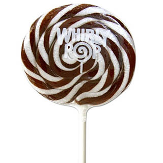 Brown & White Whirly Pops - 24ct