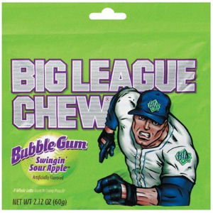 Sour Apple Big League Chew - 12ct