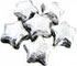 Silver Chocolate Stars - Foil Wrapped 5lb Bag