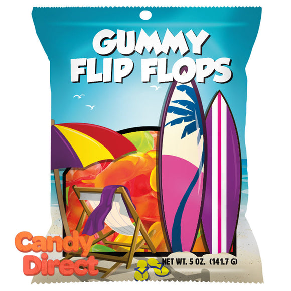 Amusemints Gummy Flip Flops 5oz Peg Bag - 12ct