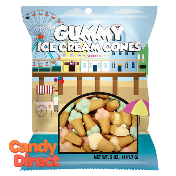 Amusemints Gummy Ice Cream Cones 5oz Peg Bag - 12ct