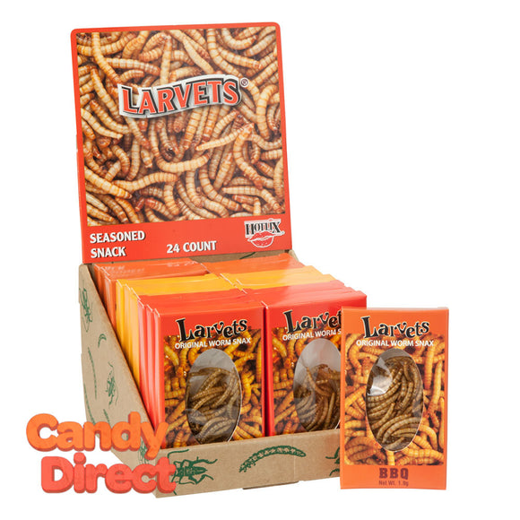 Assorted Flavors Larvets Edible Worms - 24ct