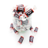 Tootsie Roll Midgees in a glass