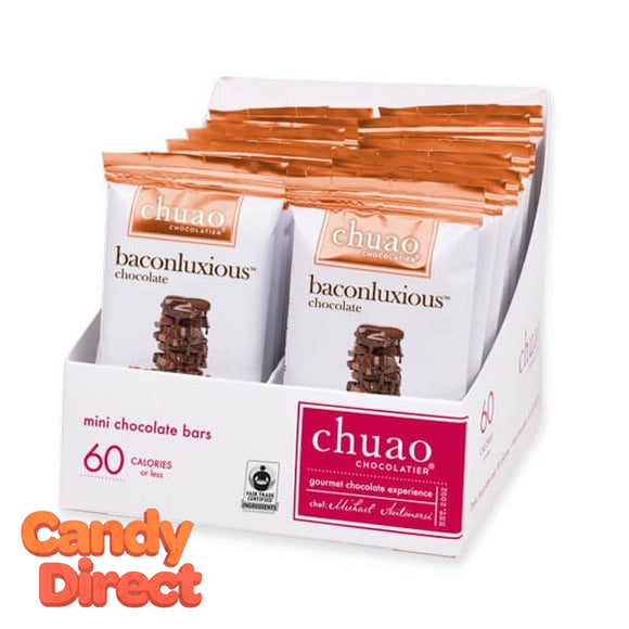 Baconluxious Chuao Milk Chocolate Mini Bars - 24ct