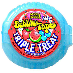 Bubble Tape Triple Treat - Hubba Bubba 12ct