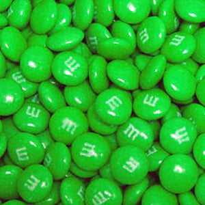 Dark Green M&M's Chocolate Candy - 1 lb Bag