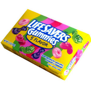 Lifesavers Gummies Five Flavor Movie-Size 3.5oz Box - 12ct