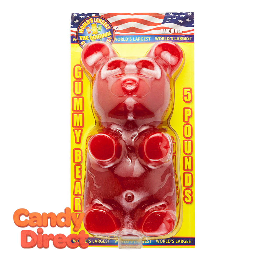 Cherry Five-Pound Gummy Bear - 3ct – CandyDirect.com
