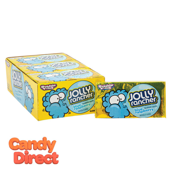 Bubble Yum Gum Blue Raspberry Jolly Rancher 2.8oz - 12ct