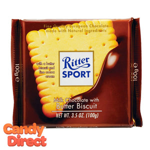 Butter Biscuit Ritter Sport Milk Chocolate - 11ct