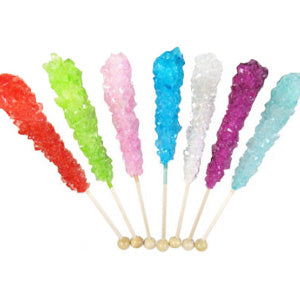 Assorted Rock Candy Sticks - Unwrapped 120ct