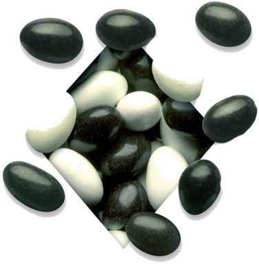 Black Tie Jordan Almonds - 5lb Bag