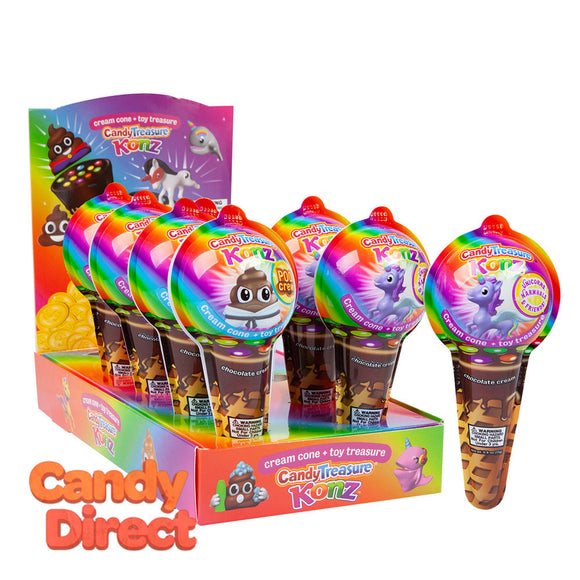 Candy Treasure Konz Ice Cream Cone Surprise - 10ct