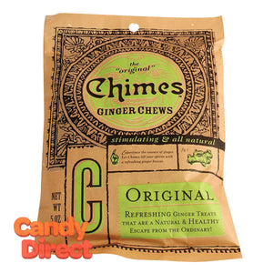 Chimes Ginger Chews Original 5oz Bag - 20ct
