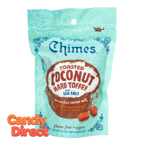 Chimes Hard Toffee Toatste Coconut 3.5oz Pouch - 12ct