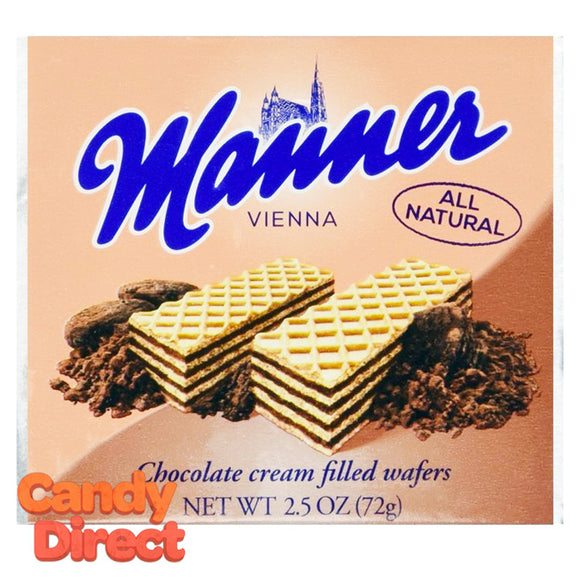 Chocolate Manner Cream-Filled Wafers - 12ct