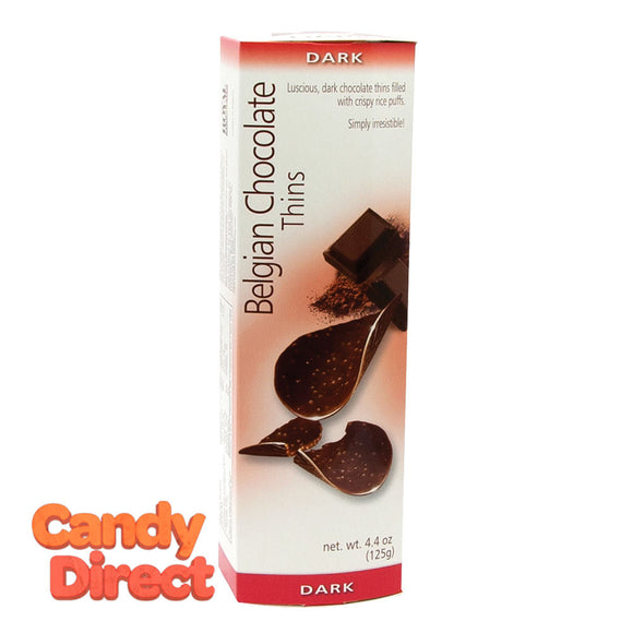 Chocolate Thins Dark Chocolate Belgian 4.4oz - 12ct