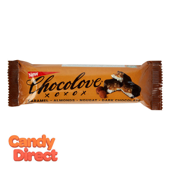 Chocolove Caramel Almond Nougat Bar 1.4oz - 12ct