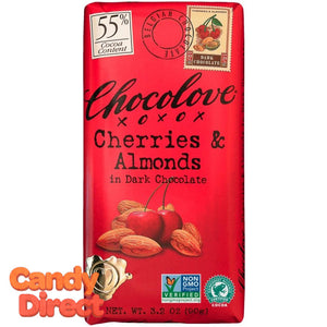 Chocolove Dark Chocolate Cherry & Almond Bars - 12ct