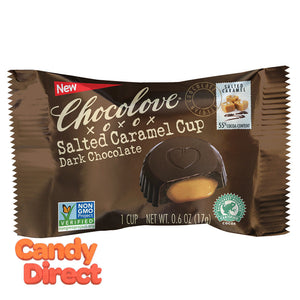 Chocolove Dark Chocolate Salted Caramel Cups 0.6oz - 50ct