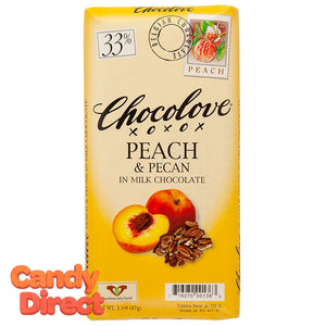 Chocolove Milk Chocolate Peach and Pecan Bars - 12ct