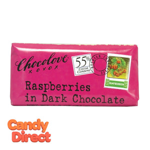 Chocolove Raspberries In Dark Chocolate Mini 1.2oz Bar - 12ct