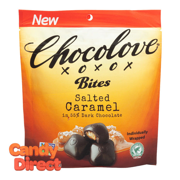 Chocolove Salted Caramel Bites In Dark Chocolate 3.5oz Pouch - 8ct