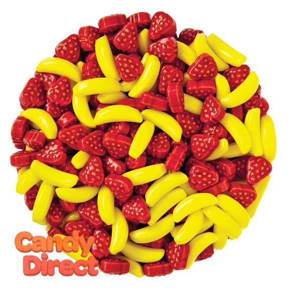 Clever Candy Silly Strawberry And Banana Dextrose Candy - 10lbs