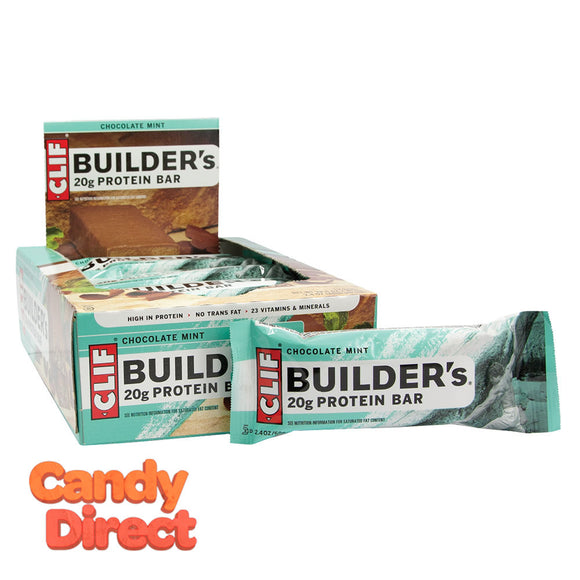 Clif Builder's Bars Chocolate Mint 2.4oz - 12ct