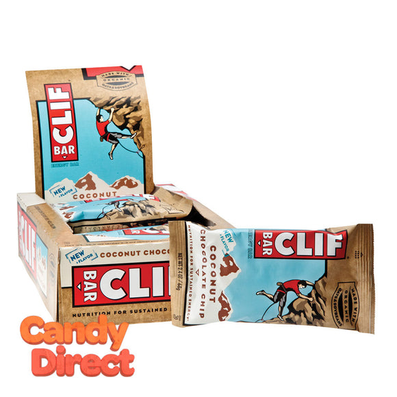 Clif Coconut Chocolate Chip Bar 2.4oz Bar - 12ct