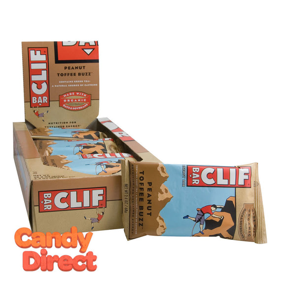 Clif Peanut Toffee Buzz Bar 2.4oz Bar - 12ct