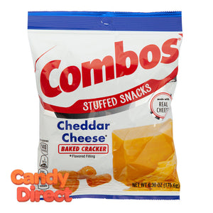 Combos Baked Cracker Cheddar Cheese6.3oz Peg Bag - 12ct