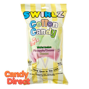 Cotton Candy Swirlz Tropical 3.1oz Bag - 24ct