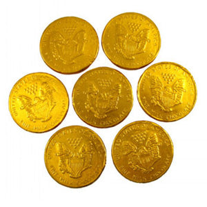Gold American Eagle Chocolate Foil Coins - 5lb