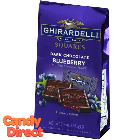 Dark Chocolate Blueberry Ghirardelli Squares - 6ct Bags