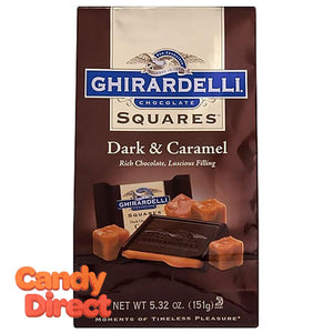 Dark Chocolate and Caramel Ghirardelli Squares - 6ct Bags