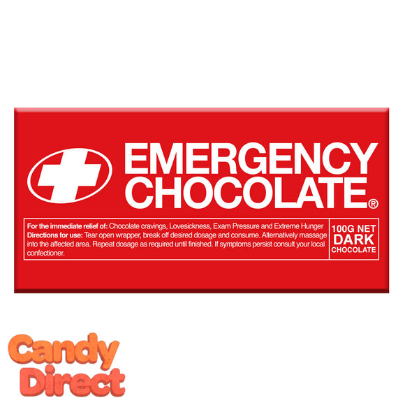 Dark Chocolate Emergency Bars - 10ct