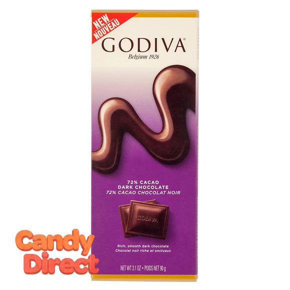 Dark Chocolate Godiva Tablet Bars - 10ct