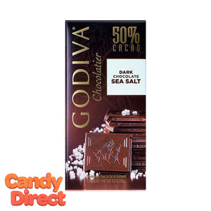 Dark Chocolate Sea Salt Godiva Tablet Bars - 10ct