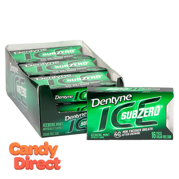 Dentyne Gum Ice Subzero Iceberg Mint - 9ct