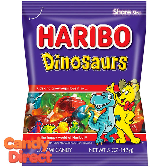 Dinosaurs Haribo Gummi Candy 5oz Bag - 12ct