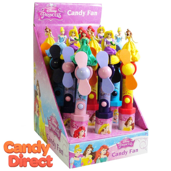 Disney Princess Candy Toy Fans - 12ct