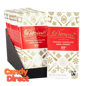 Divine Baking Bars Semisweet 5.3oz - 12ct