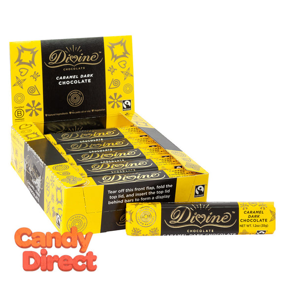 Divine Snack Bars Caramel Dark Chocolate 1.2oz - 18ct