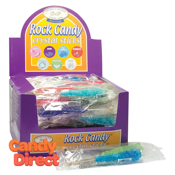 Dryden And Palmer Assorted Wrapped Rock Candy Sticks - 60ct
