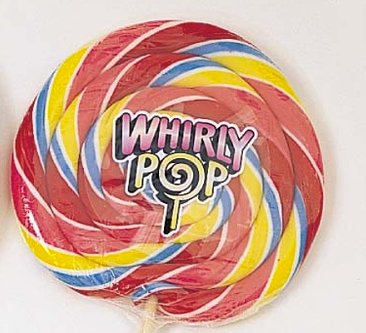 Rainbow Giant Whirly Pops - 10ct