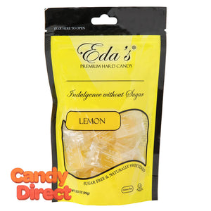 Eda's Lemon Sugarfree 3.5oz Pouch - 12ct