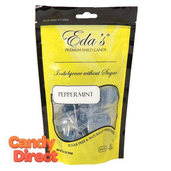 Eda's Peppermint Sugarfree 3.5oz Pouch - 12ct