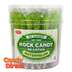 Espeez Light Green Watermelon Sticks Tub Rock Candy 0.8oz - 36ct
