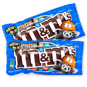 M & M Chocolate Candies, Pretzel - 24 pack, 1.14 oz packs